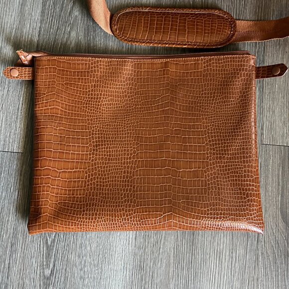 BEIS Large Work Tote in Maple Croc - Picture 6 of 8